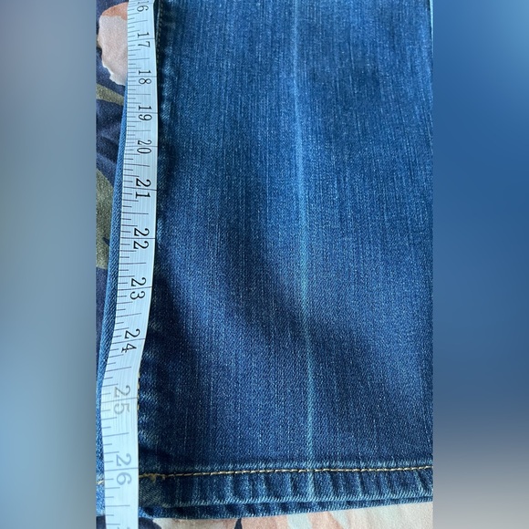 For All 7 Mankind Size:28  Women HW Cropped Straight  Blue Jeans - Picture 7 of 14